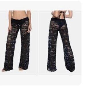 Miken Swim Cover Up -Crochet Lace-Boho Beach-Size M